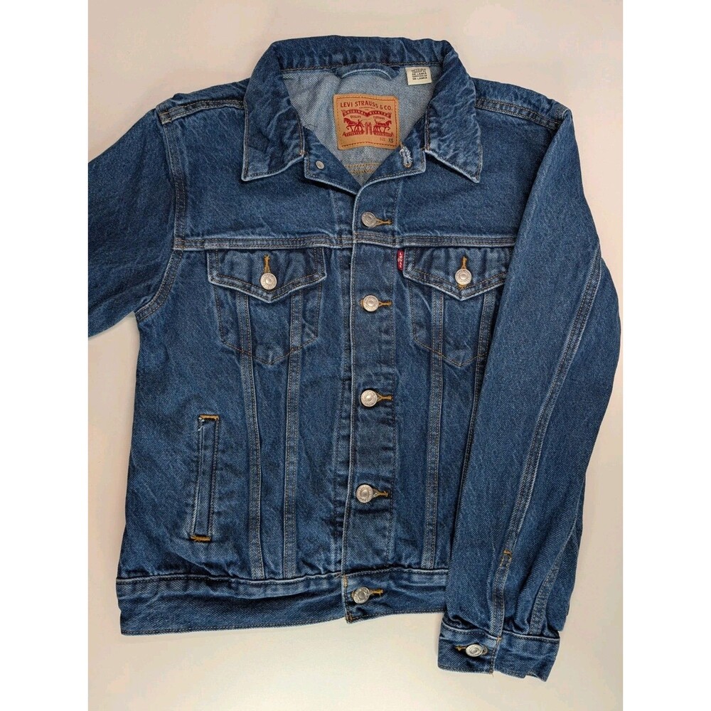 Levi’s Vintage Classic Blue Denim Jean Trucker Jacket Light Wash Womens XS